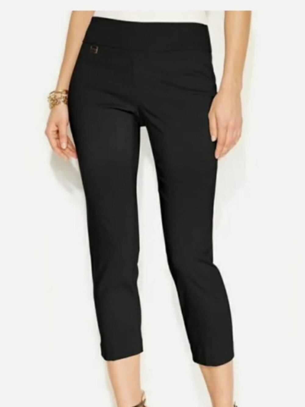 Alfani Black Pull‑On Capri Pants SIZE 22W